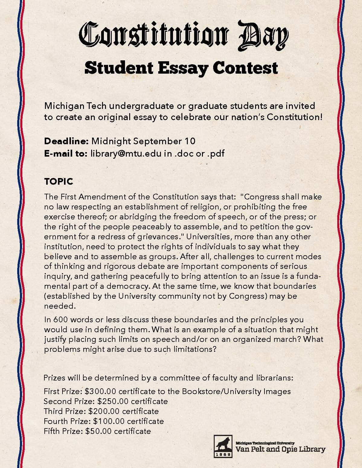 Community service essay contest