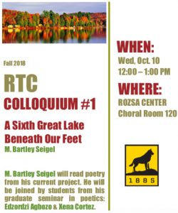 Poster for the Fall 2018 RTC Colloquium