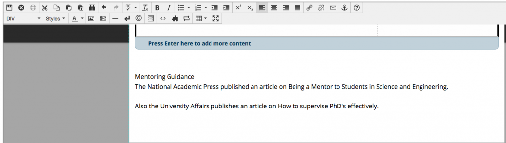 3). Copy from NotePad/TextEdit, paste into the CMS