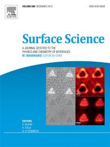 Surface Science cover for volume 690 December 2019.