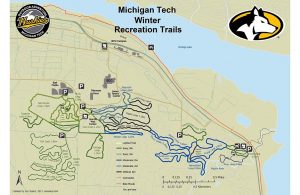 Michigan Tech Trails map