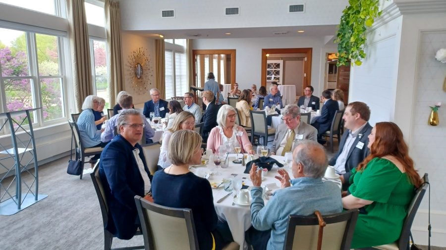 Guests seated for dinner