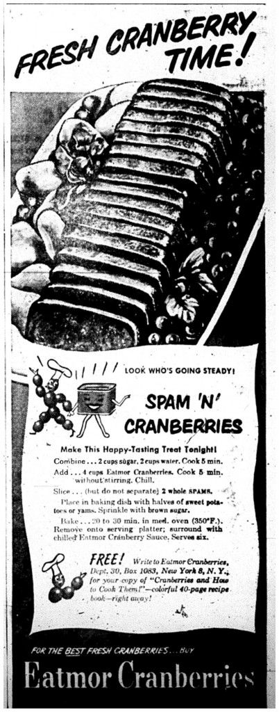 Printed in the Daily Mining Gazette, November 2, 1950, page 9