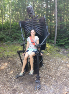 At the Lakenenland Sculpture Park, Marquette, August 2017.