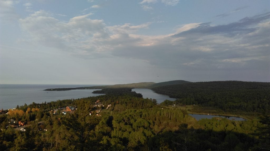 View of Copper Harbor from Brockway Mountain