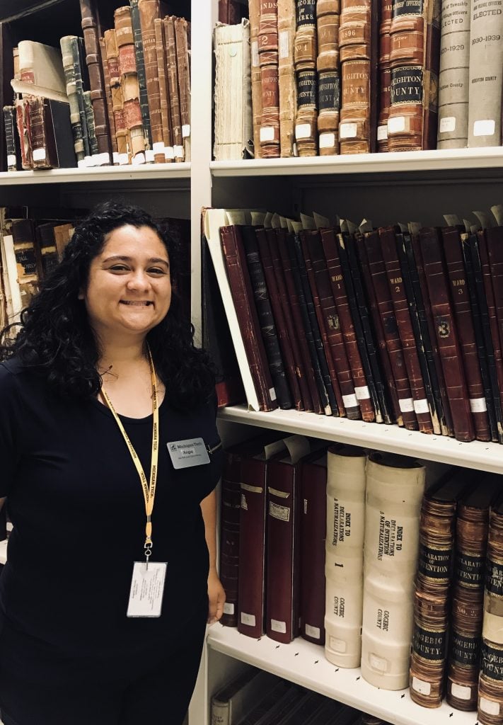 Our new FMTL Archives Intern for summer 2018, Angie Piccolo.