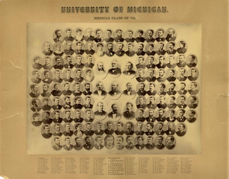 Composite image of medical school graduates