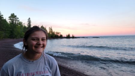 Emily Taylor by Lake Superior