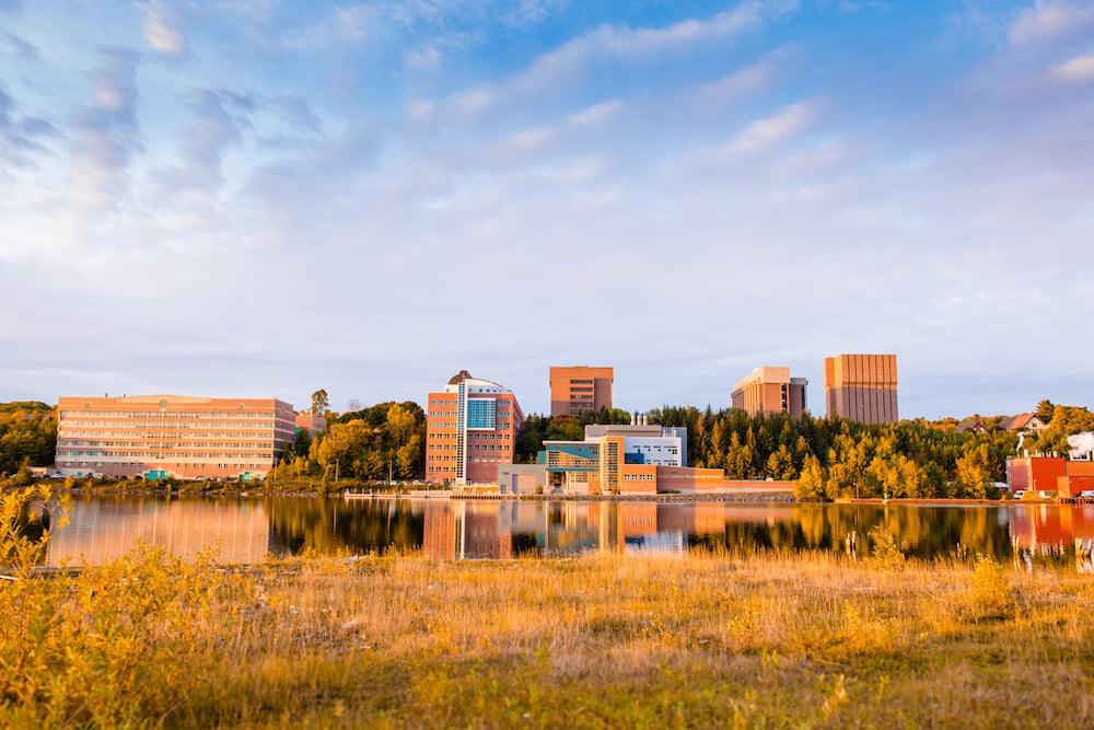 Michigan Tech campus in the fall. 