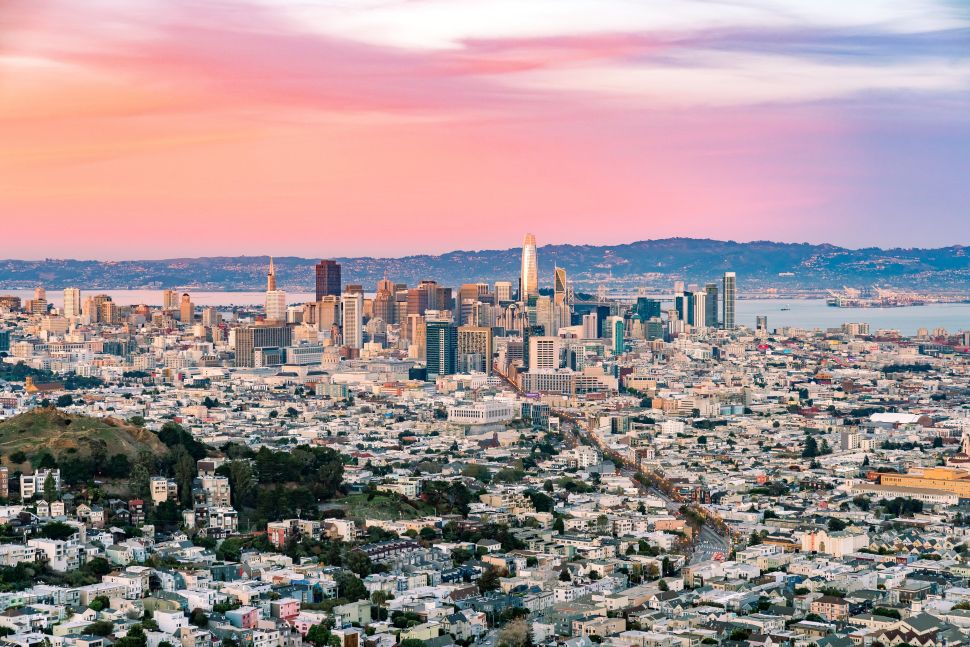 Aerial view of Silicon Valley