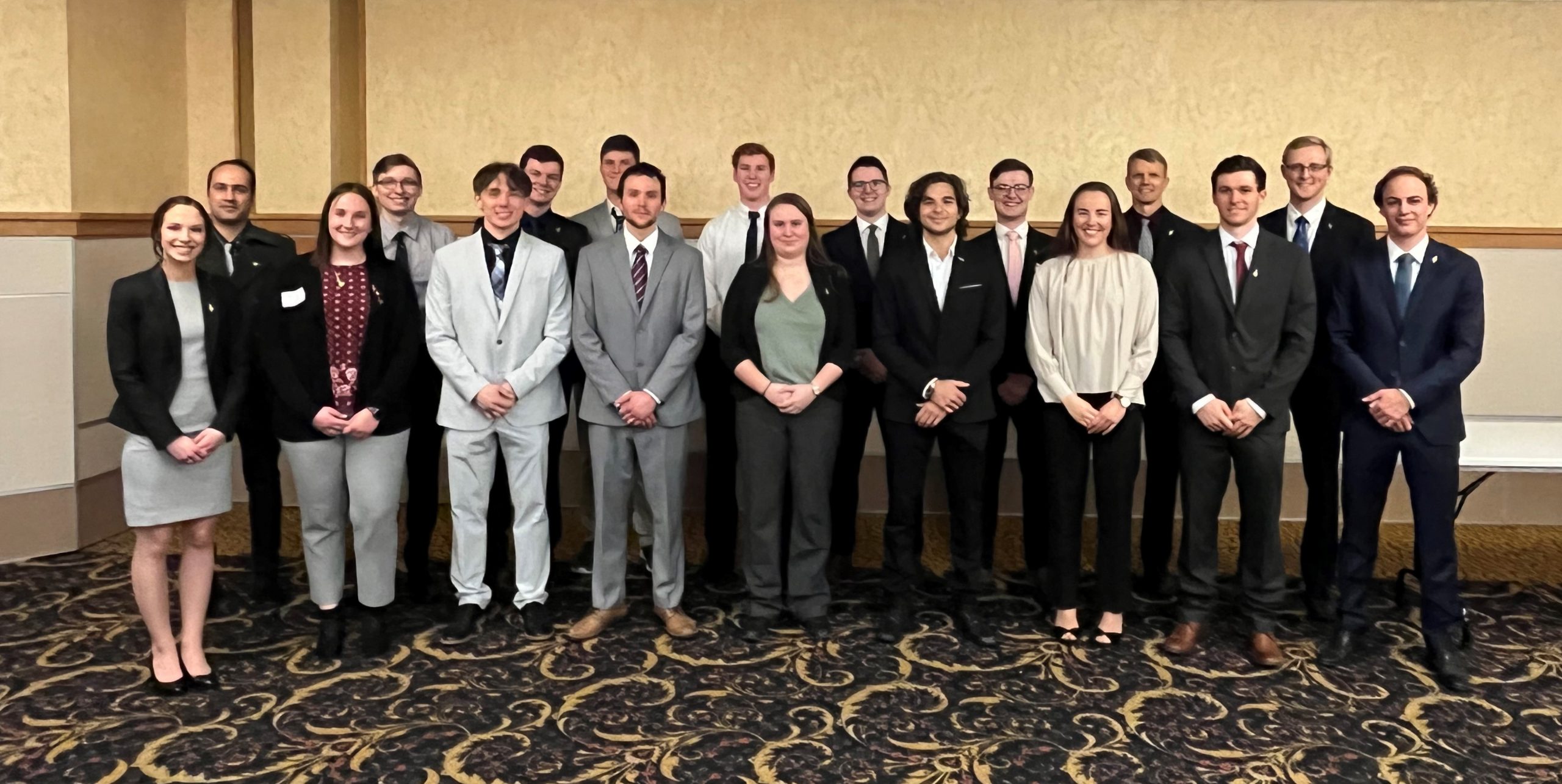 Group photo of Beta Gamma Sigma Honor Society Inductees