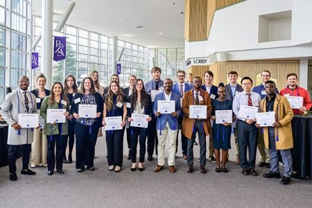 New members of Beta Gamma Sigma were inducted at the College’s annual awards ceremony.