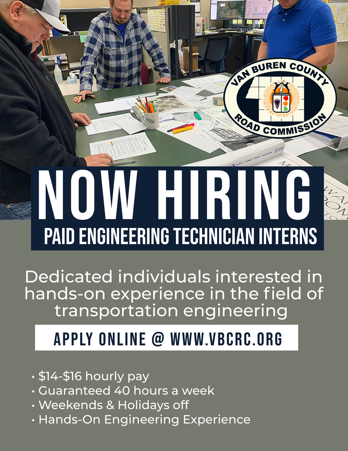 Job Posting Van Buren County Road Commission CEGE Undergraduate Advising Blog