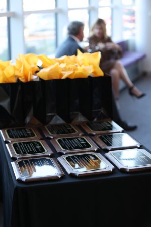 Academy member plaques during induction ceremony held on October 5, 2023
