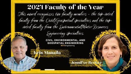 Kris Mattila and Jennifer Becker - Faculty of the Year