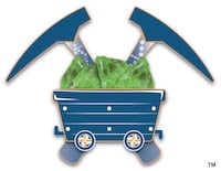 MINER program logo with an ore cart and pick axes.