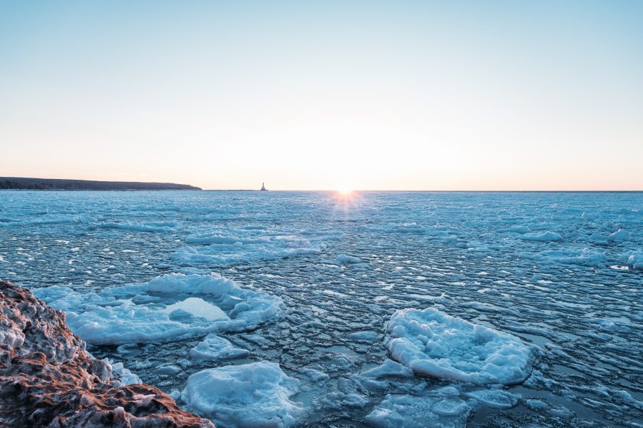 Lake Superior in spring