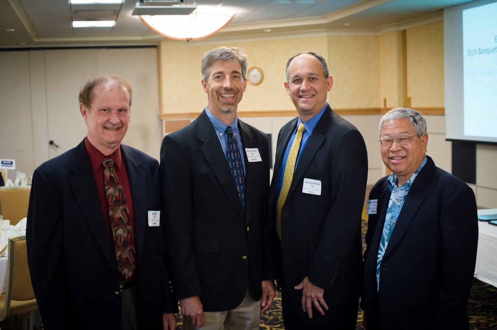 ECE Academy, Class of 2014 inductees H. Paul Gay '70, Barry Van Veen '83, Michael Whitens '85, Lyman Morikawa '71