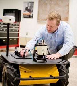 Autonomous vehicle research by ECE Assistant Professor Jeremy Bos 