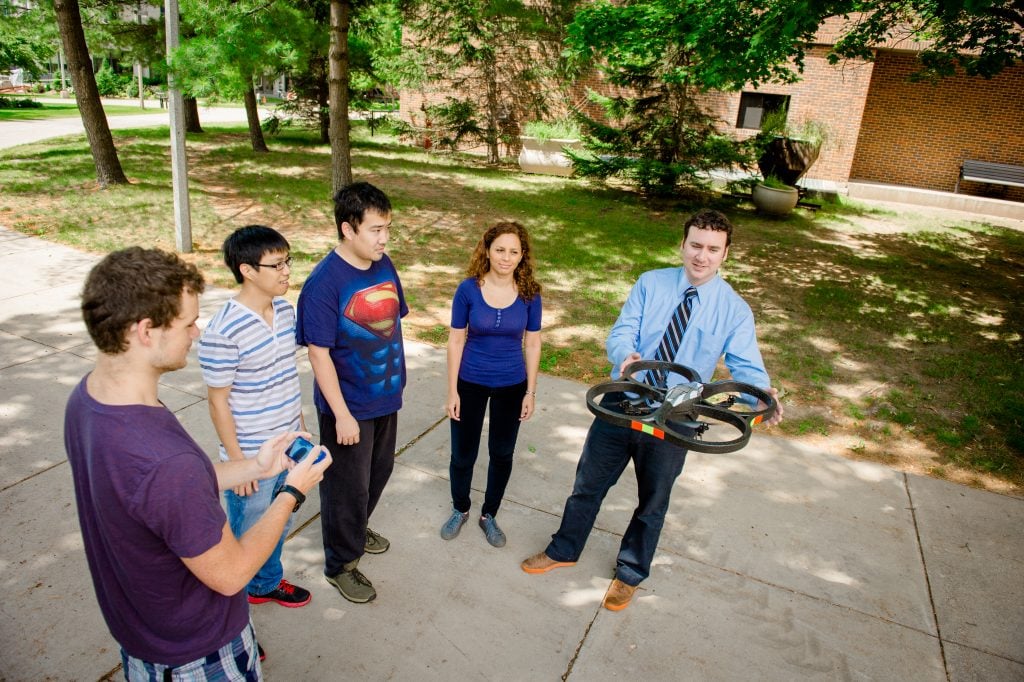 Associate Professor Tim Havens and graduate students