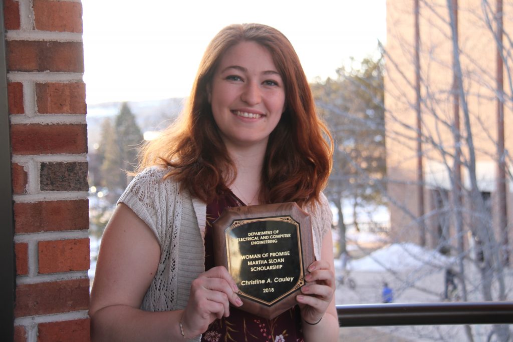 ECE 2018 Woman of Promise, Martha Sloan Scholarship recipient: Christine Cauley