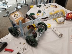 Michigan Tech's robot at the 2018 Stryker Engineering Challenge