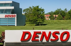 DENSO sign outside the facility