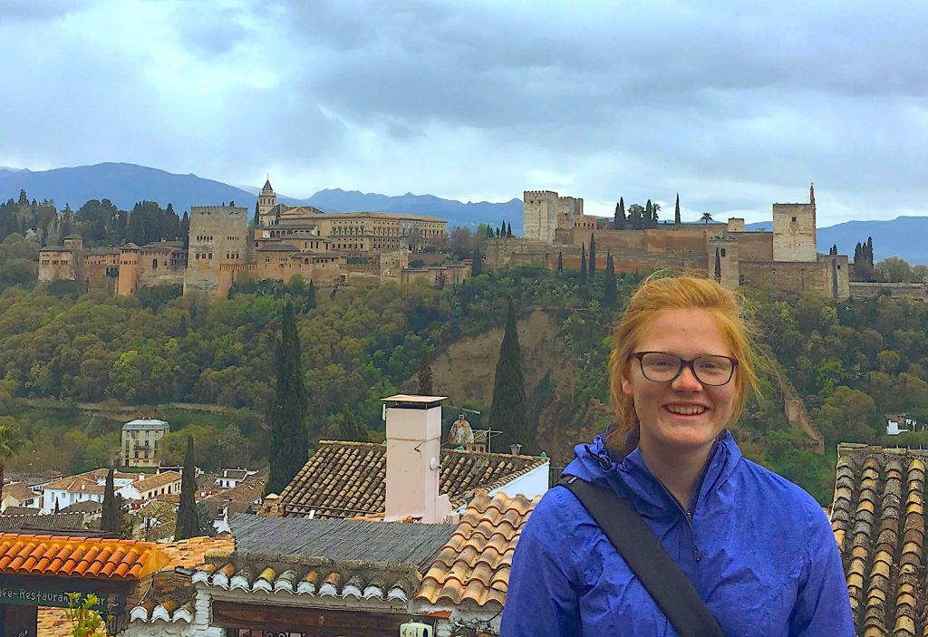 Michigan Tech Civil Engineering student Kendall Witting, in Spain