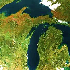 Michigan Satellite View