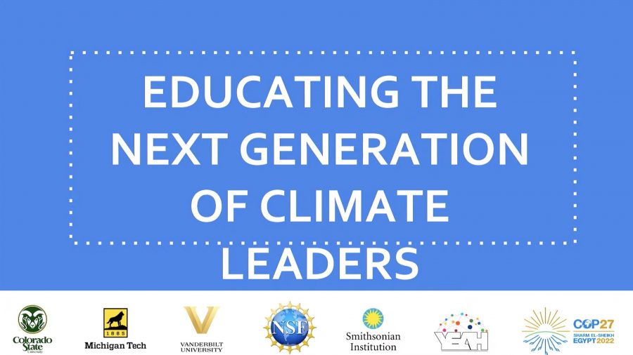 Educating the Next Generation of Climate Leaders with participating institution logos.