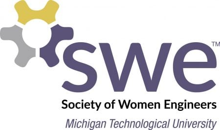 Michigan Tech SWE logo with gear