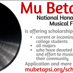 Mu Beta Psi Music Service Scholarship