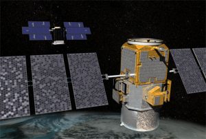 CloudSat and CALIPSO Pairing showing illustrations of two satellites