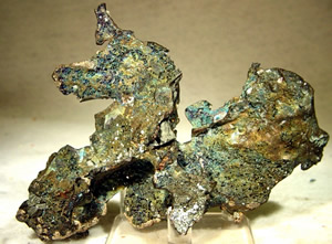 Example of silver and copper from the White Pine mine.