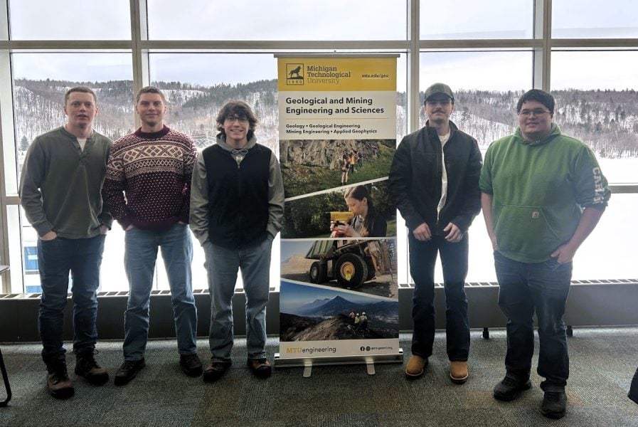The School of Minds team members (left to right): Bryce Baar, Soren Olsen, Lucas Maxon, Joseph Steinl, and John Bellman.