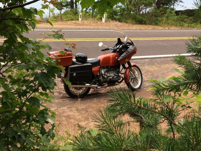 Rick’s 1978 BMW R100/7, parked near Great Sand Bay