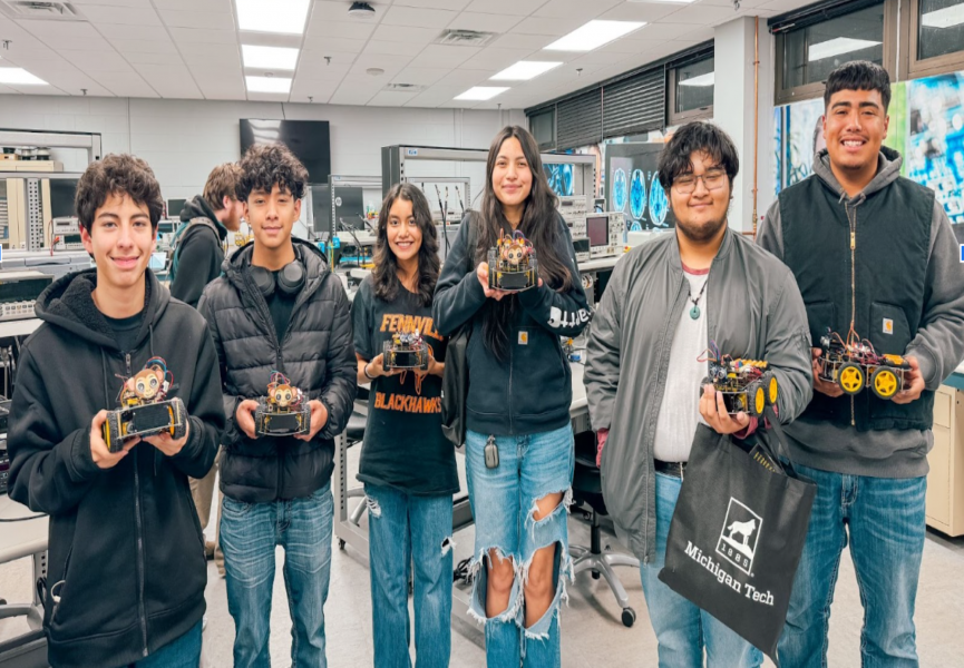 Hope TRIO students take in a STEM tour at Michigan Tech and leave with their own EVs.