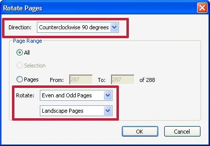 rotate pdf pages by degrees