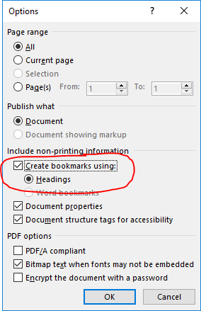 microsoft word 2016 embed fonts in pdf