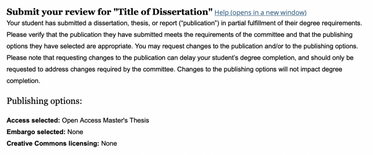 how to review a master thesis