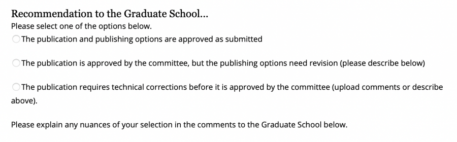 Screenshot of the recommendations available for your student's work.