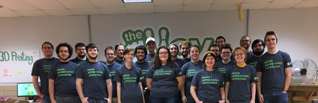 Gi West (front row, second from right) with Alley makerspace coaches