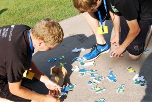 Canoe across the canal to build this puzzle...