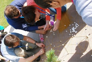 36" Spaghetti and Marshmallow tower challange