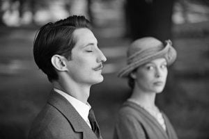 Pierre Niney and Paula Beer in Frantz movie