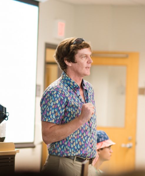 Charles Wallace in the classroom in 2019
