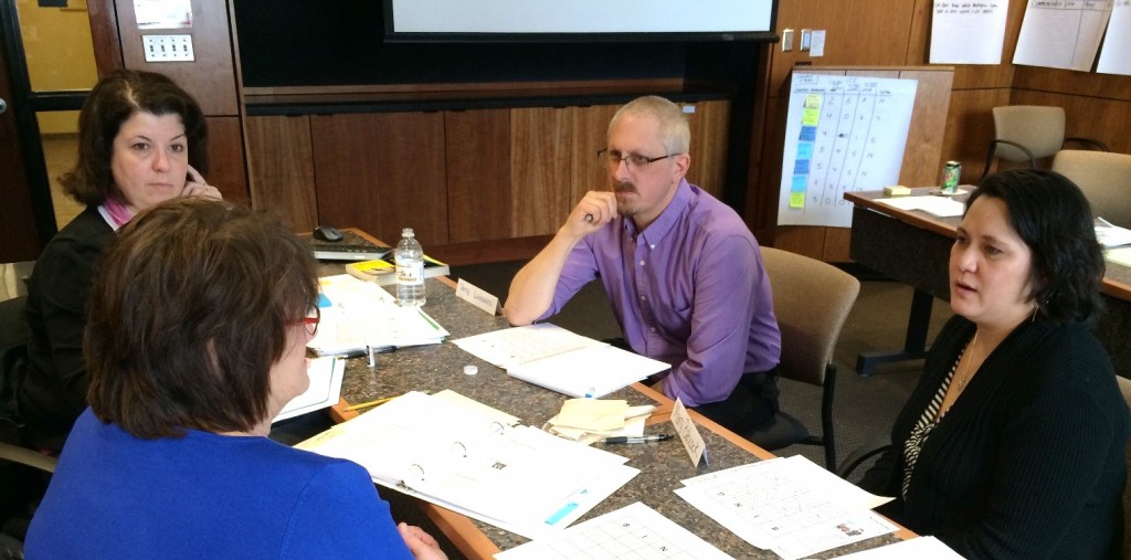 Todd working on a training exercise