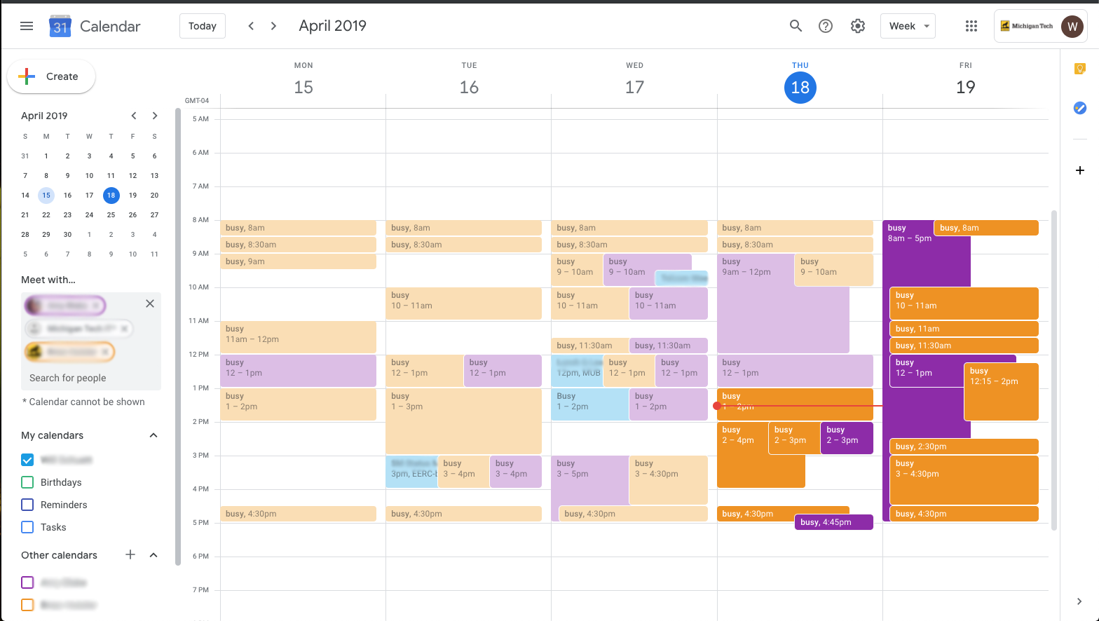 New Google Calendar feature | Michigan Tech IT Blog
