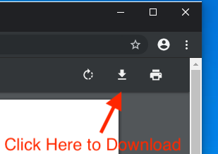download button located on on the top right corner of the pdf