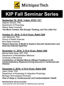 KIP Fall 2016 Seminar Series